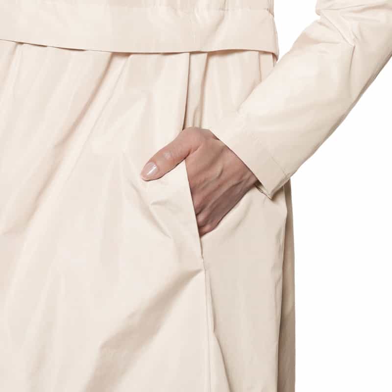 HERNO HERNO＜ヘルノ＞ジップアップ フーデッドミディコート GRAY