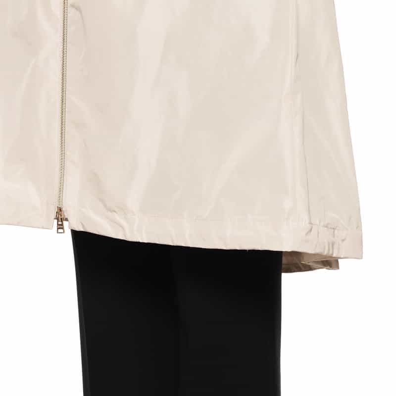 HERNO HERNO＜ヘルノ＞ジップアップ フーデッドミディコート GRAY