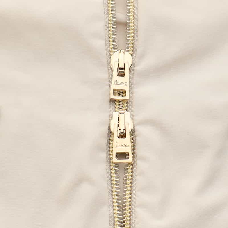 HERNO HERNO＜ヘルノ＞ジップアップ フーデッドミディコート GRAY