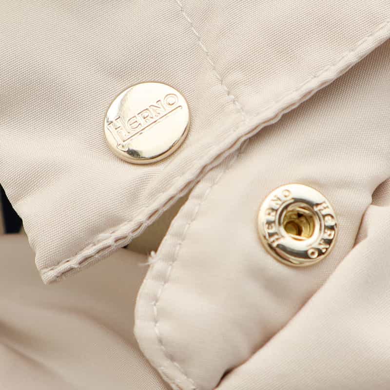 HERNO HERNO＜ヘルノ＞ジップアップ フーデッドミディコート GRAY