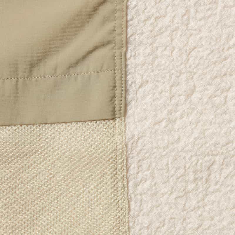 BARNEYS NEW YORK ワッシャー加工ストレッチシャツ WHITE