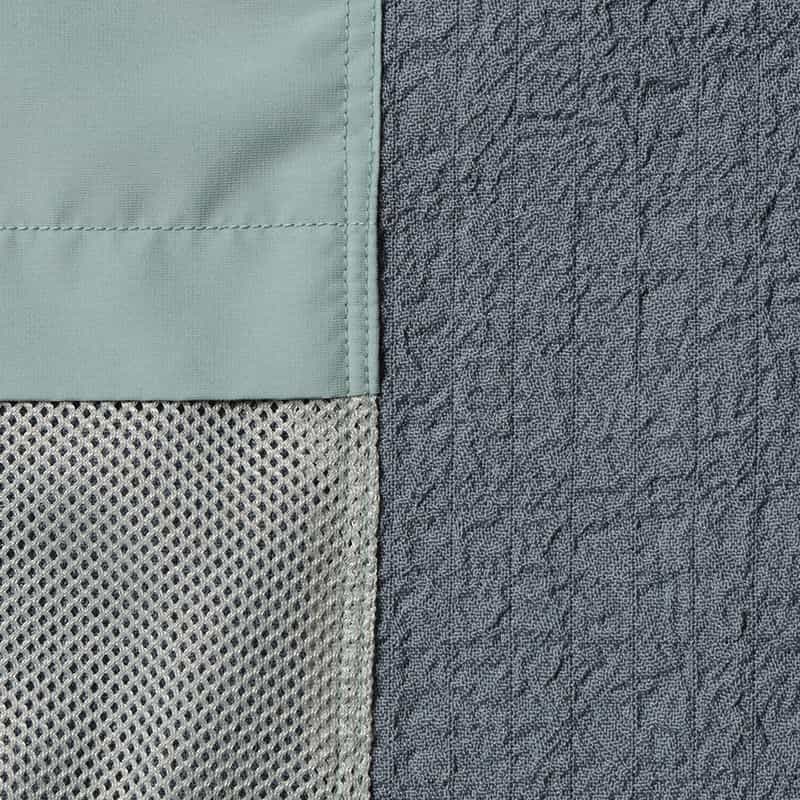 BARNEYS NEW YORK ワッシャー加工ストレッチシャツ BLUE