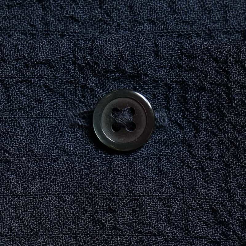 BARNEYS NEW YORK ワッシャー加工ストレッチシャツ NAVY