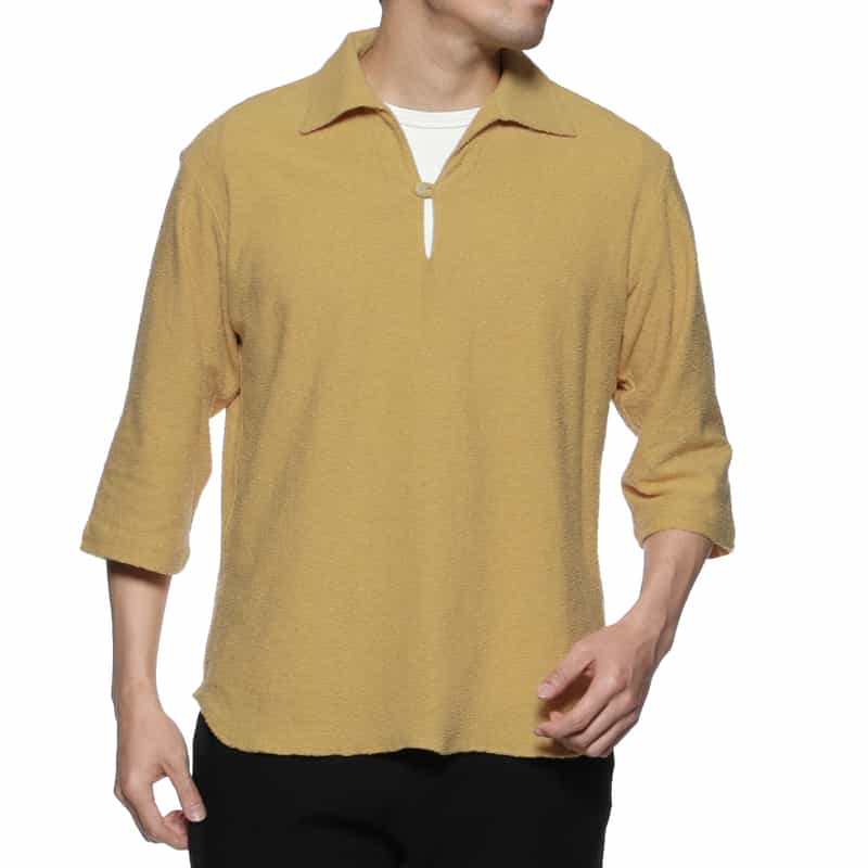 BARNEYS NEW YORK カプリシャツ YELLOW