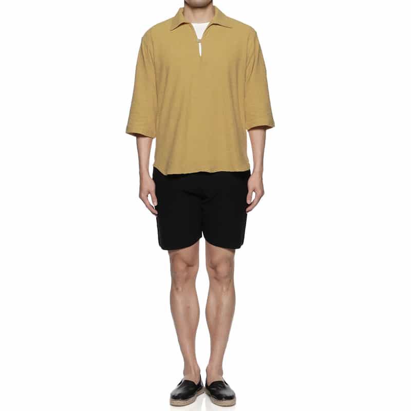 BARNEYS NEW YORK カプリシャツ YELLOW