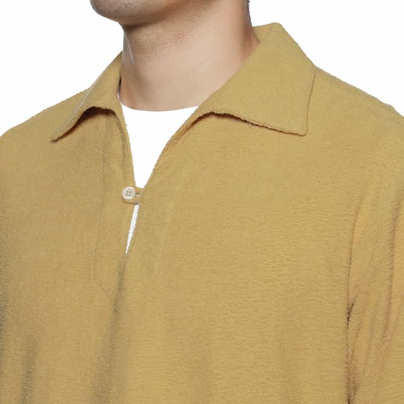 BARNEYS NEW YORK カプリシャツ YELLOW