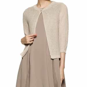 コットンニットカーディガン