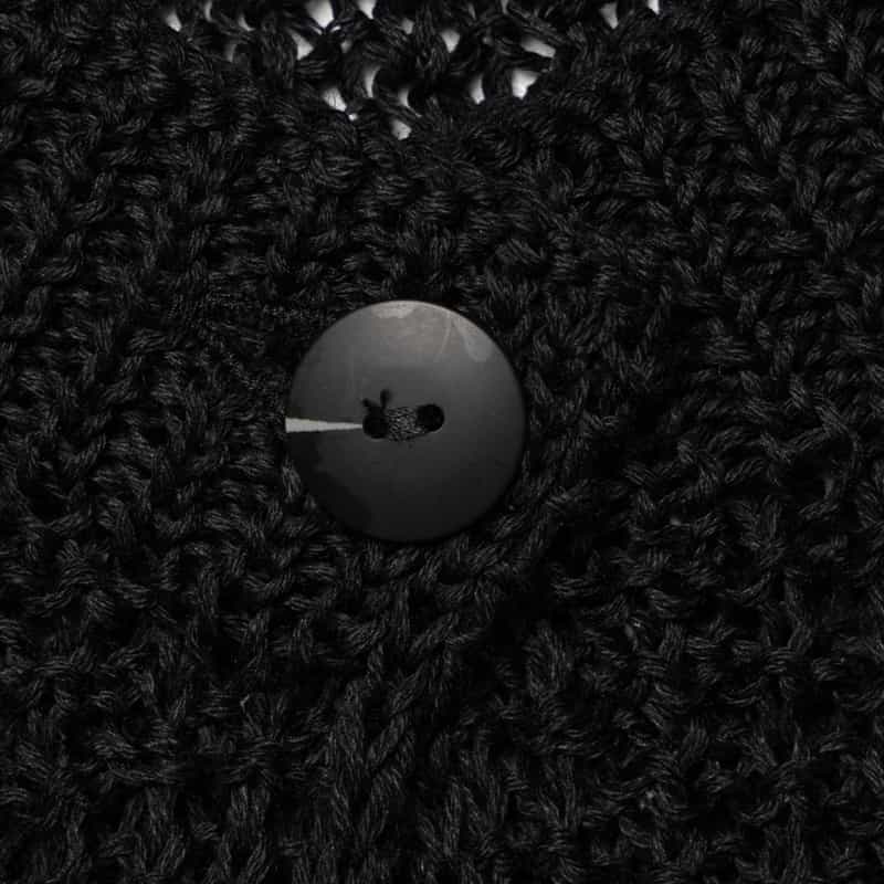 BARNEYS NEW YORK コットンニットカーディガン BLACK