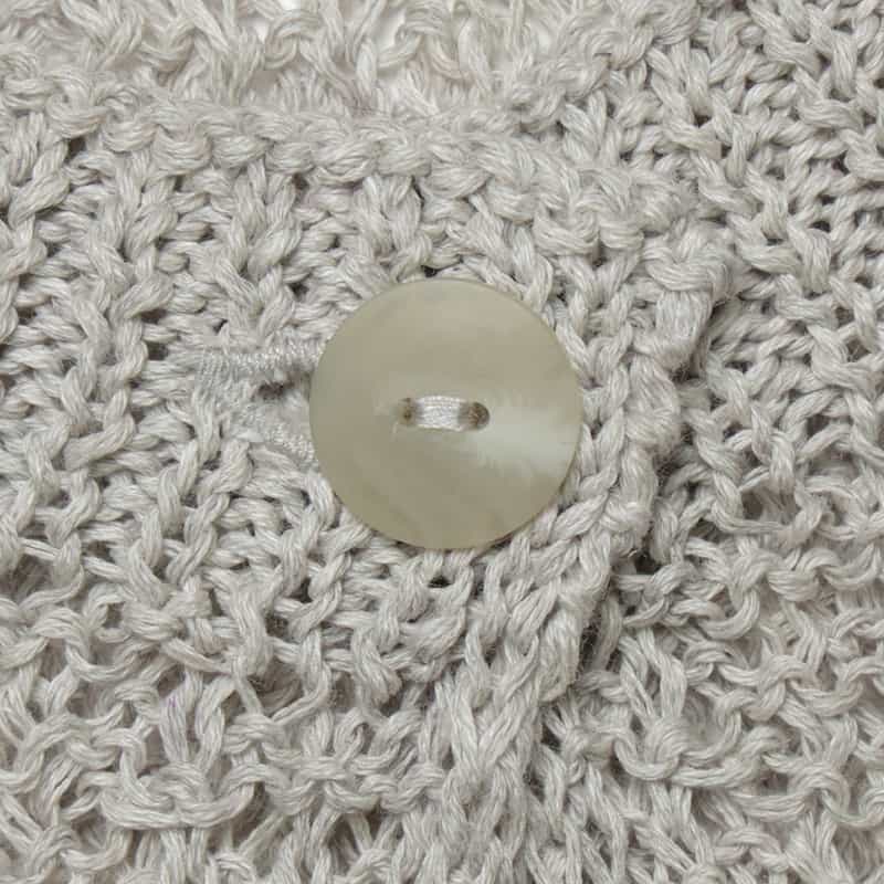 BARNEYS NEW YORK コットンニットカーディガン LIGHT GRAY