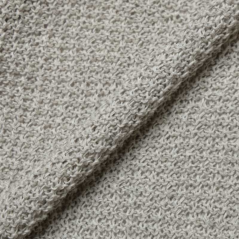 BARNEYS NEW YORK コットンニットカーディガン LIGHT GRAY