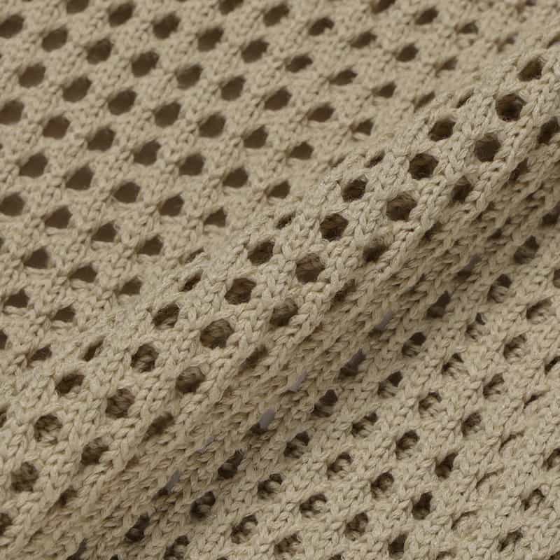 BARNEYS NEW YORK メッシュニットカーディガン BEIGE