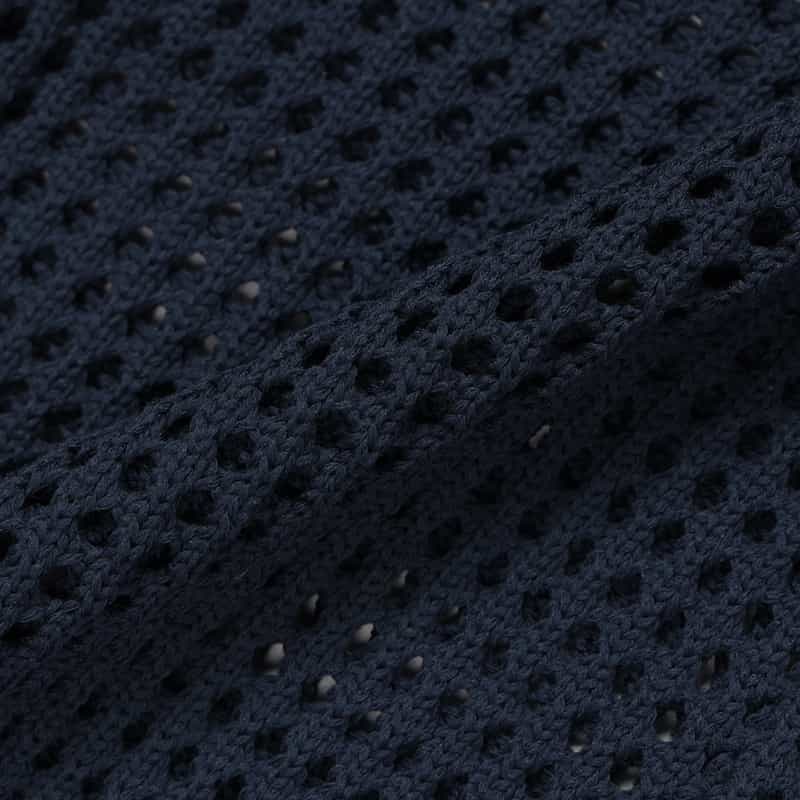 BARNEYS NEW YORK メッシュニットカーディガン NAVY