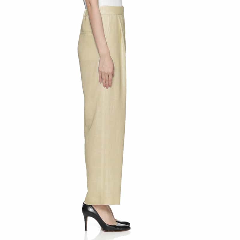 BARNEYS NEW YORK カラミツイード素材パンツ WHITE