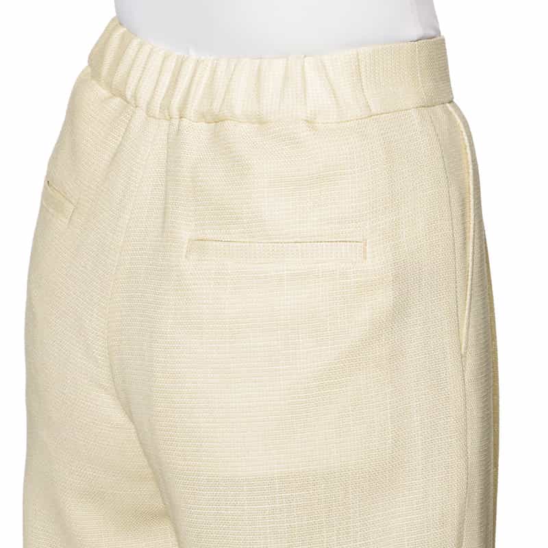 BARNEYS NEW YORK カラミツイード素材パンツ WHITE