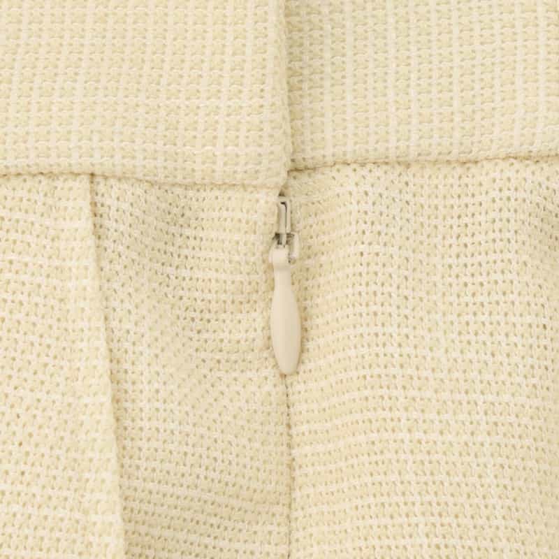 BARNEYS NEW YORK カラミツイード素材パンツ WHITE