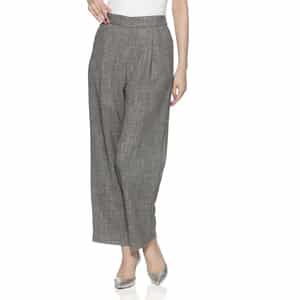 カラミツイード素材パンツ