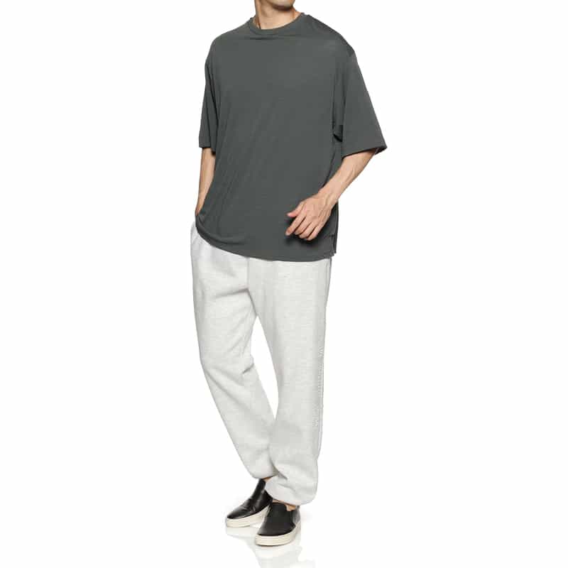 BARNEYS NEW YORK ウォッシャブル ウール素材Tシャツ GRAY