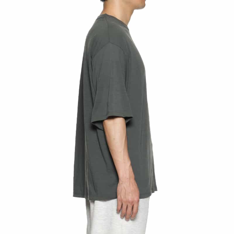 BARNEYS NEW YORK ウォッシャブル ウール素材Tシャツ GRAY