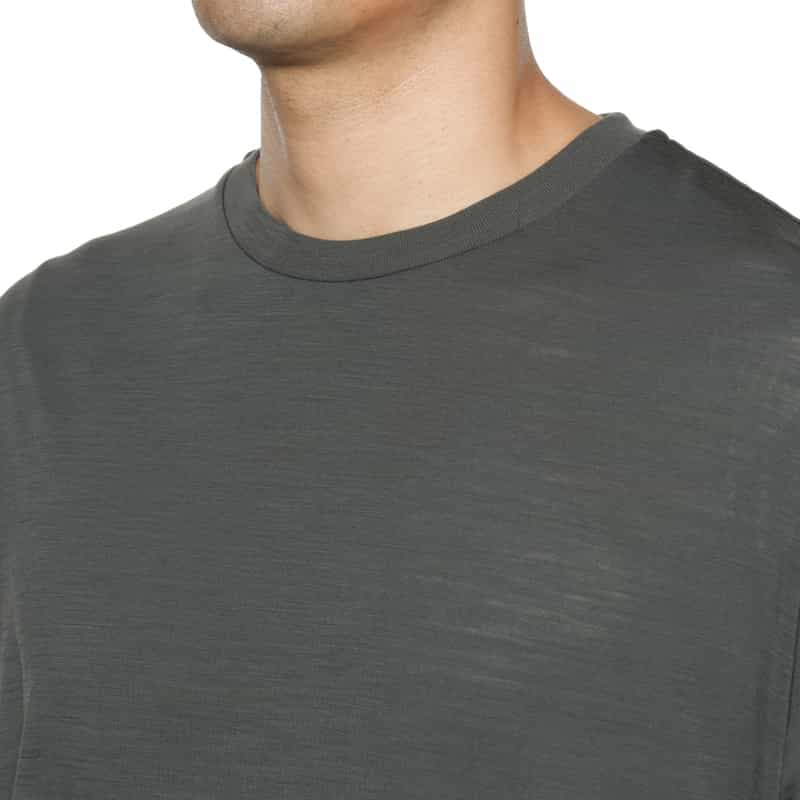 BARNEYS NEW YORK ウォッシャブル ウール素材Tシャツ GRAY