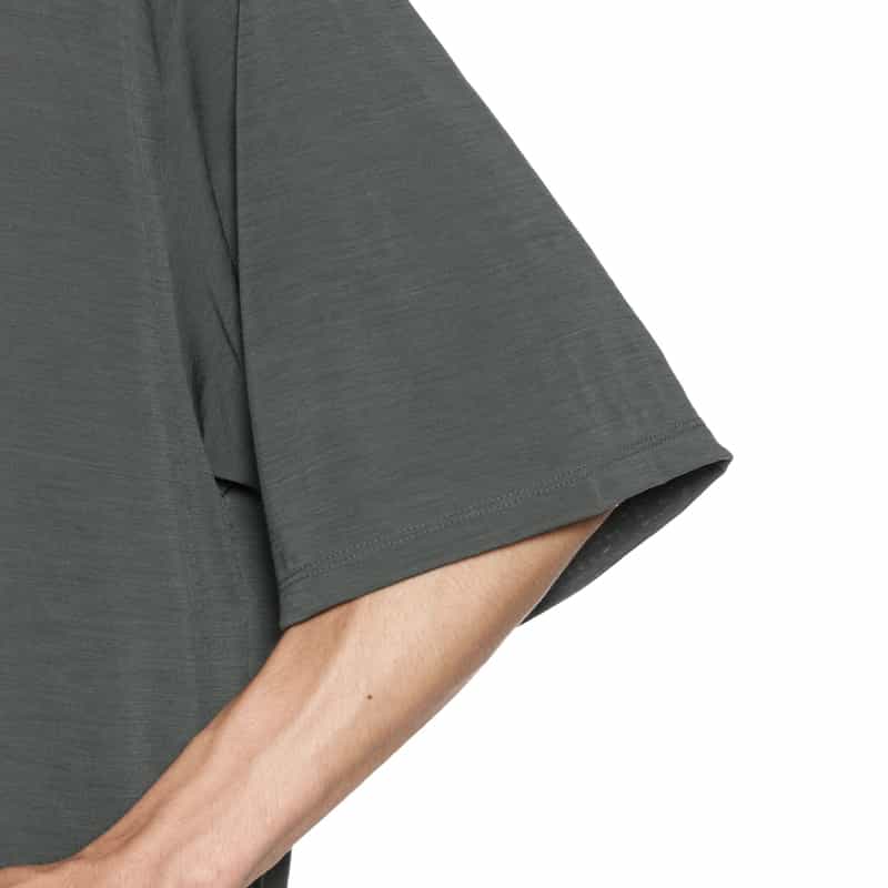 BARNEYS NEW YORK ウォッシャブル ウール素材Tシャツ GRAY