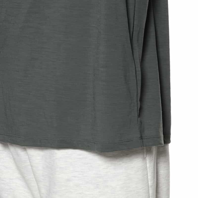 BARNEYS NEW YORK ウォッシャブル ウール素材Tシャツ GRAY