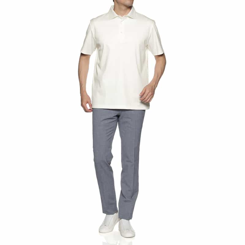 BARNEYS NEW YORK ポロシャツ WHITE