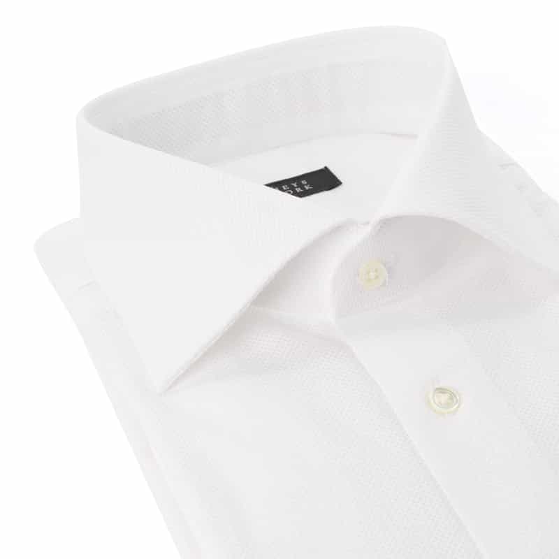 BARNEYS NEW YORK ポケット付半袖ドレスシャツ WHITE