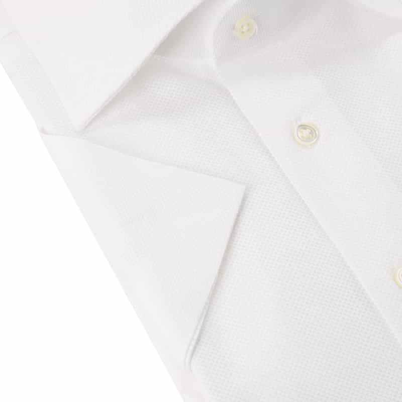 BARNEYS NEW YORK ポケット付半袖ドレスシャツ WHITE