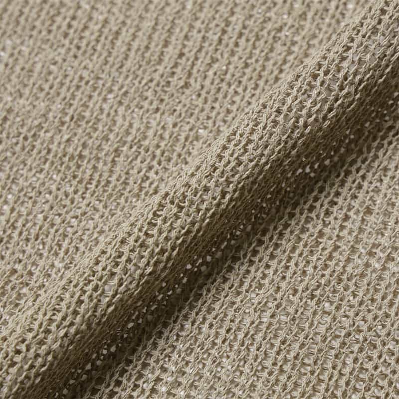 BARNEYS NEW YORK ウォッシャブル メッシュニットプルオーバー BEIGE