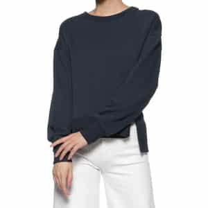 ウォッシャブル 裏毛クルーネックカットソー