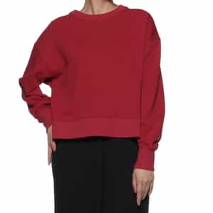 ウォッシャブル 裏毛クルーネックカットソー