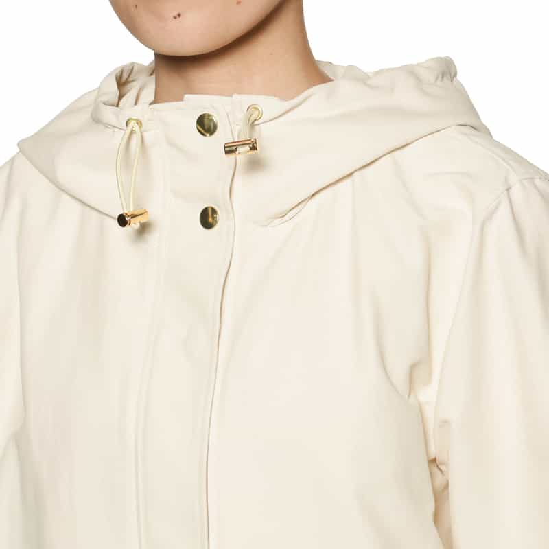 BARNEYS NEW YORK ウォッシャブル フード付きブルゾン IVORY