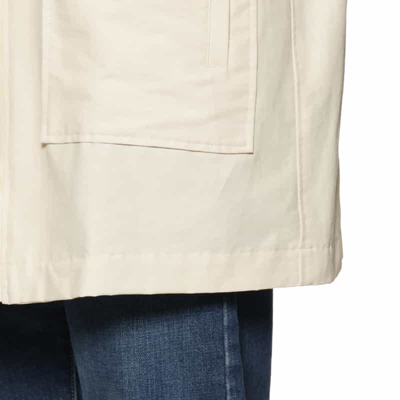 BARNEYS NEW YORK ウォッシャブル フード付きブルゾン IVORY