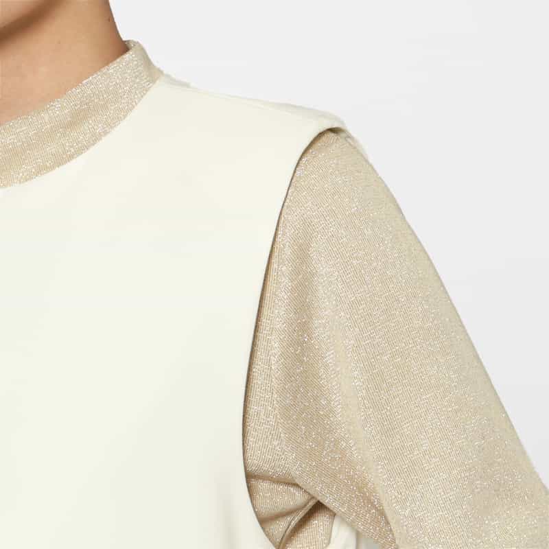 BARNEYS NEW YORK セットアップ ウォッシャブル ギャザーフレアジレ OFF WHITE