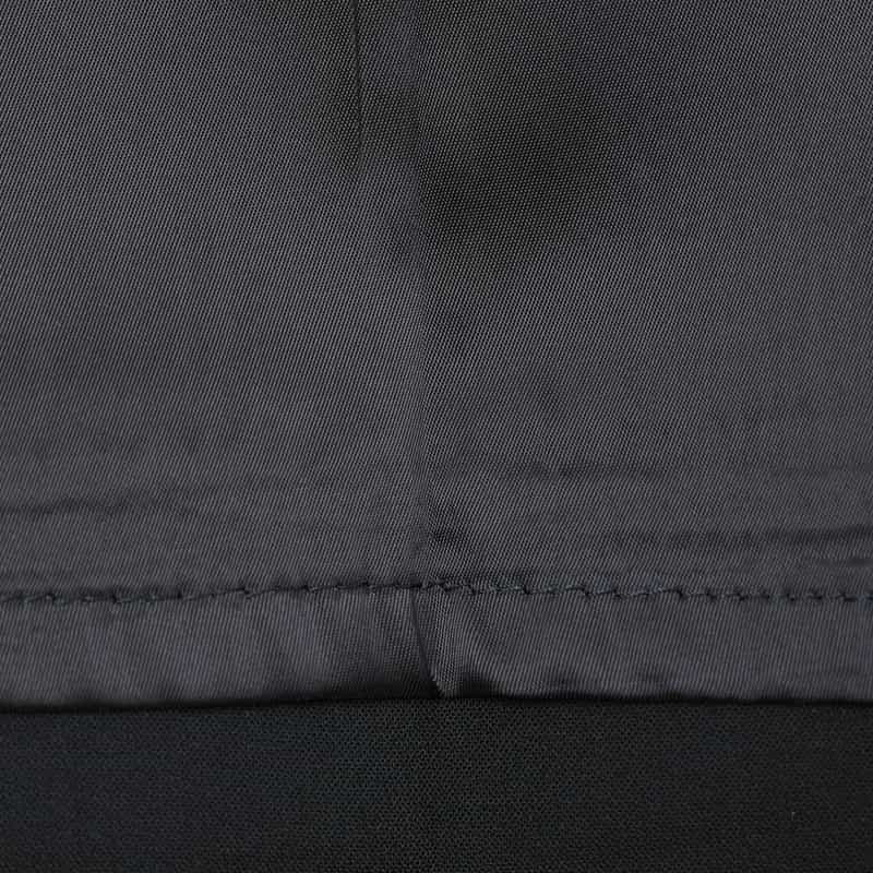 BARNEYS NEW YORK セットアップ ウォッシャブル フリルポケットデザイン スリムテーパードパンツ NAVY