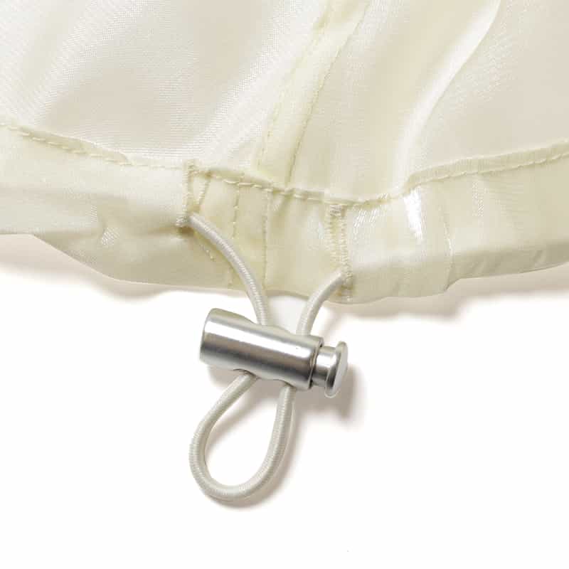 BARNEYS NEW YORK シアー素材ショートブルゾン WHITE