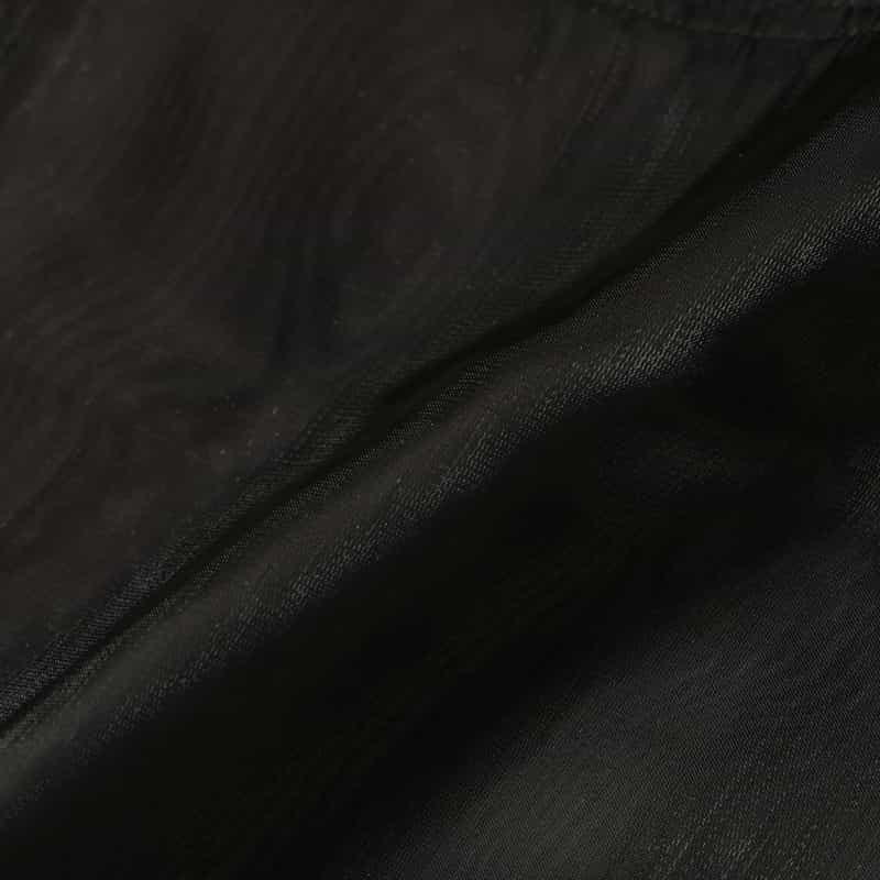 BARNEYS NEW YORK シアー素材ショートブルゾン BLACK