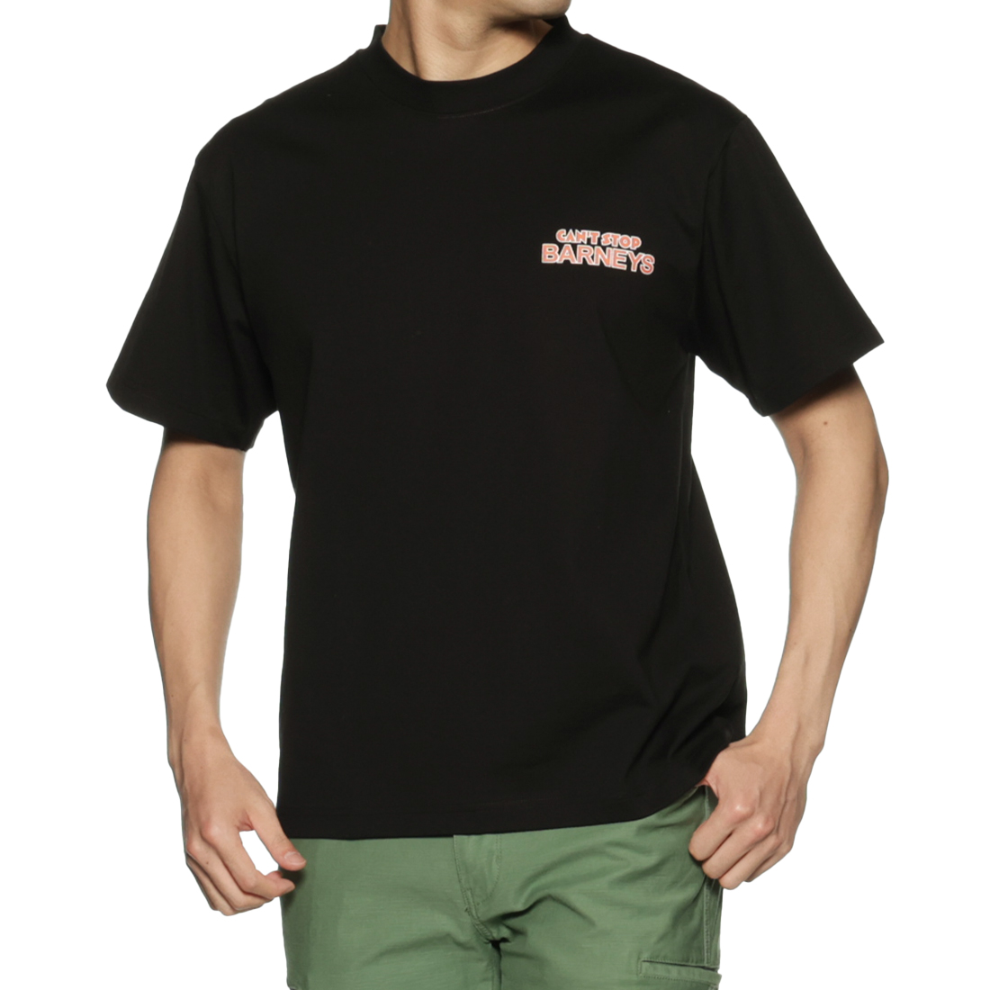 プリントTシャツ "CANT STOP BARNEYS"