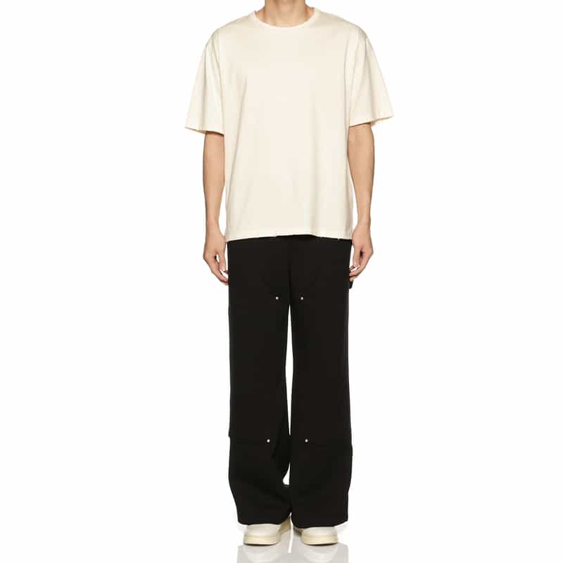 BARNEYS NEW YORK ヴィンテージ加工オーバーフィットTシャツ WHITE
