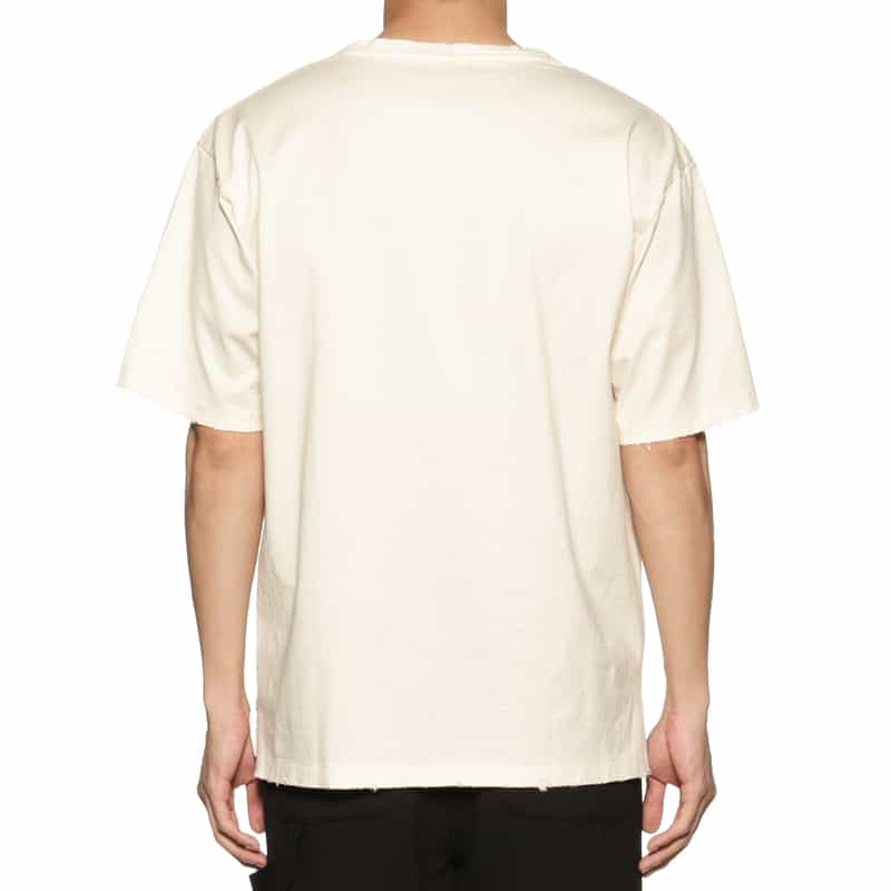 BARNEYS NEW YORK ヴィンテージ加工オーバーフィットTシャツ WHITE