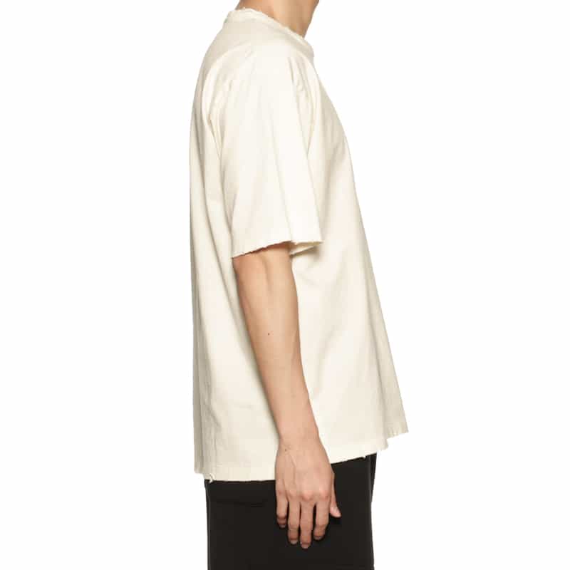 BARNEYS NEW YORK ヴィンテージ加工オーバーフィットTシャツ WHITE