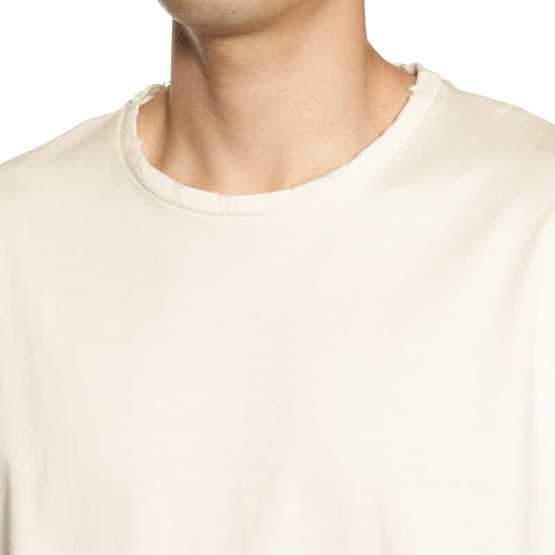 BARNEYS NEW YORK ヴィンテージ加工オーバーフィットTシャツ WHITE