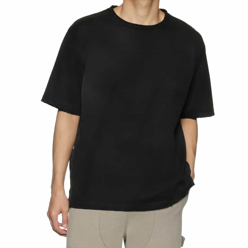 BARNEYS NEW YORK ヴィンテージ加工オーバーフィットTシャツ BLACK