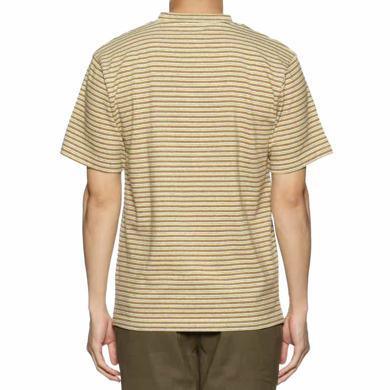 BARNEYS NEW YORK マルチボーダー柄Tシャツ YELLOW