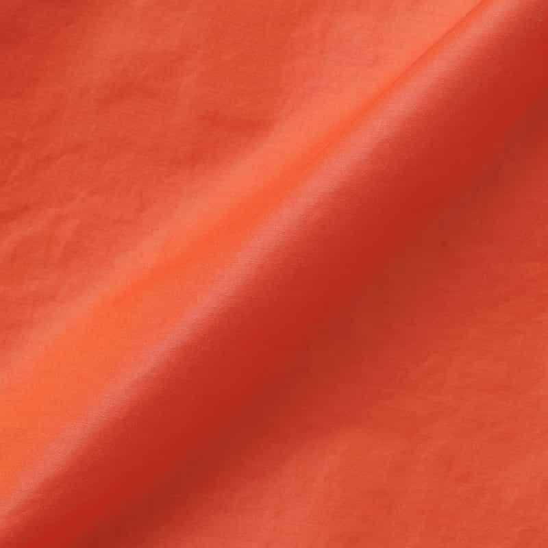 BARNEYS NEW YORK ウォッシャブル ギャザーブラウス ORANGE