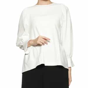 ウォッシャブル バックティアードブラウス