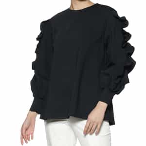 ウォッシャブル フリルスリーブ カットソー