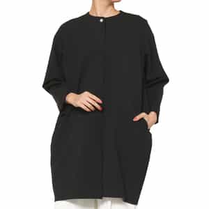 バックフリル コクーンコート