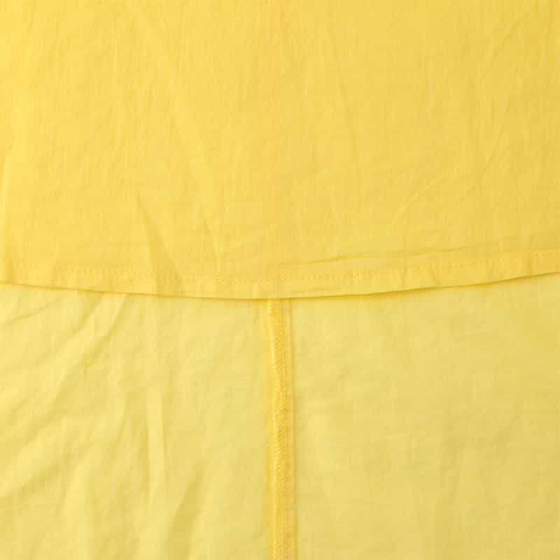 BARNEYS NEW YORK ウォッシャブル フレアスカート YELLOW