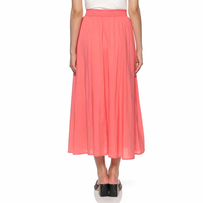 BARNEYS NEW YORK ウォッシャブル フレアスカート PINK